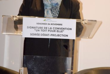 SIGNATURE DE LA CONVENTION "UN TOIT POUR ELLE" - JOURNÉE DE LUTTE CONTRE LES VIOLENCES FAITES AUX FEMMES