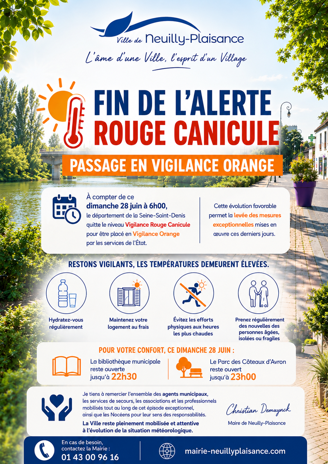 Fin canicule rouge