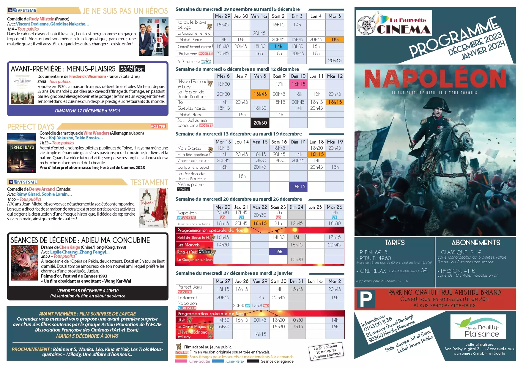 COUV Programme cinema juin juillet 2023