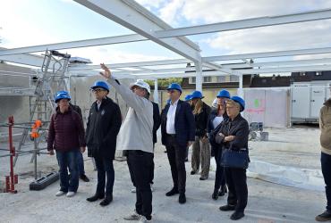 VISITE DES TRAVAUX DE RENOVATION DE LA PISCINE - 7 MAI 2025