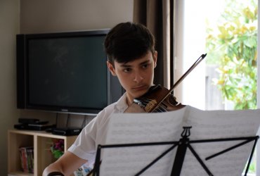 CONCERT DE L'ECOLE DE MUSIQUE A LA RÉSIDENCE D’ÉGLANTINE - JUILLET 2020 