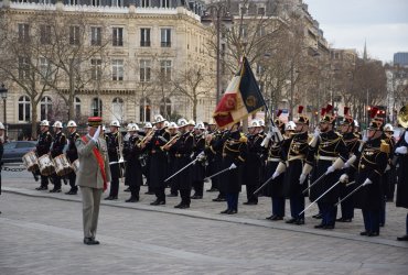 RAVIVAGE DE LA FLAMME SOUS L'ARC DE TRIOMPHE - 20 MARS 2023