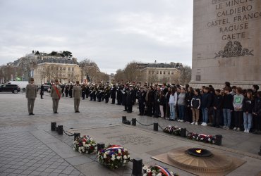 RAVIVAGE DE LA FLAMME SOUS L'ARC DE TRIOMPHE - 20 MARS 2023