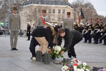 RAVIVAGE DE LA FLAMME SOUS L'ARC DE TRIOMPHE - 20 MARS 2023