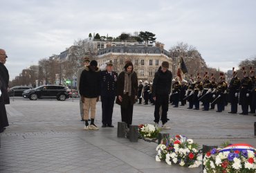 RAVIVAGE DE LA FLAMME SOUS L'ARC DE TRIOMPHE - 20 MARS 2023