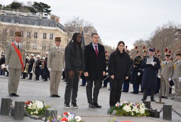 RAVIVAGE DE LA FLAMME SOUS L'ARC DE TRIOMPHE - 20 MARS 2023