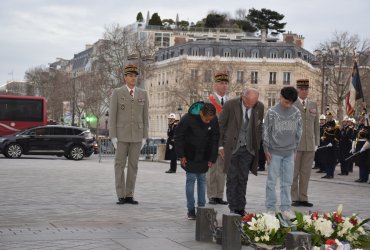 RAVIVAGE DE LA FLAMME SOUS L'ARC DE TRIOMPHE - 20 MARS 2023