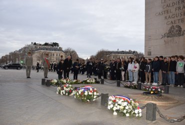 RAVIVAGE DE LA FLAMME SOUS L'ARC DE TRIOMPHE - 20 MARS 2023