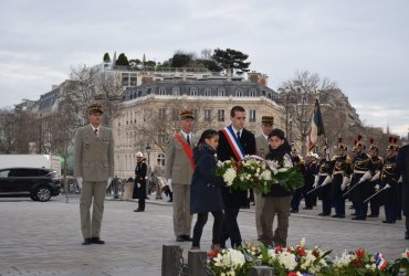 RAVIVAGE DE LA FLAMME SOUS L'ARC DE TRIOMPHE - 20 MARS 2023