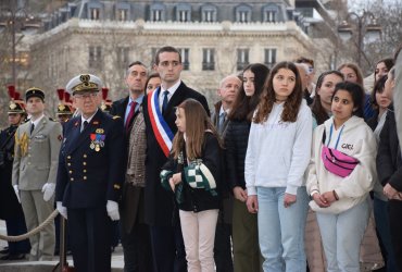 RAVIVAGE DE LA FLAMME SOUS L'ARC DE TRIOMPHE - 20 MARS 2023