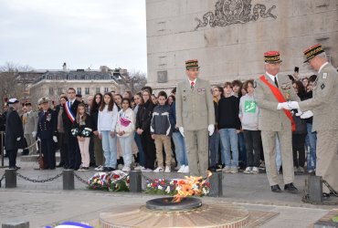 RAVIVAGE DE LA FLAMME SOUS L'ARC DE TRIOMPHE - 20 MARS 2023