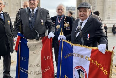 RAVIVAGE DE LA FLAMME SOUS L'ARC DE TRIOMPHE - 20 MARS 2023