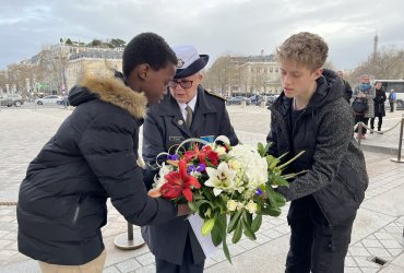 RAVIVAGE DE LA FLAMME SOUS L'ARC DE TRIOMPHE - 20 MARS 2023