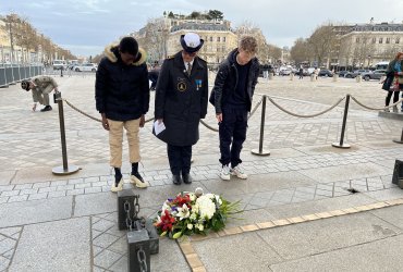 RAVIVAGE DE LA FLAMME SOUS L'ARC DE TRIOMPHE - 20 MARS 2023