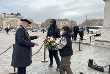 RAVIVAGE DE LA FLAMME SOUS L'ARC DE TRIOMPHE - 20 MARS 2023