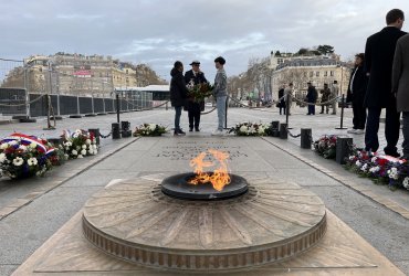 RAVIVAGE DE LA FLAMME SOUS L'ARC DE TRIOMPHE - 20 MARS 2023