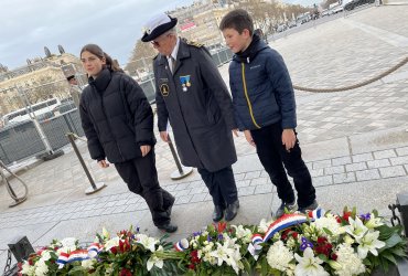 RAVIVAGE DE LA FLAMME SOUS L'ARC DE TRIOMPHE - 20 MARS 2023