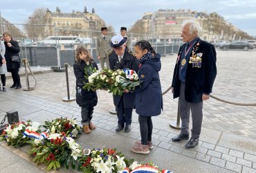 RAVIVAGE DE LA FLAMME SOUS L'ARC DE TRIOMPHE - 20 MARS 2023