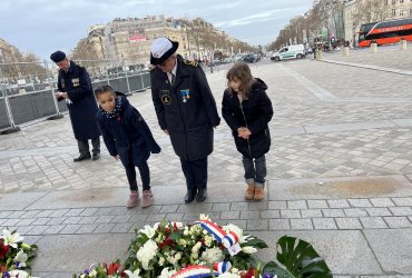 RAVIVAGE DE LA FLAMME SOUS L'ARC DE TRIOMPHE - 20 MARS 2023