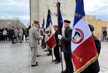 RAVIVAGE DE LA FLAMME SOUS L'ARC DE TRIOMPHE - 20 MARS 2023