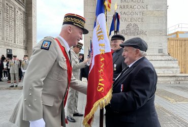 RAVIVAGE DE LA FLAMME SOUS L'ARC DE TRIOMPHE - 20 MARS 2023