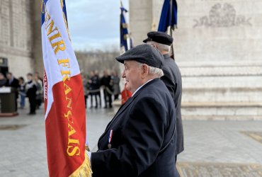 RAVIVAGE DE LA FLAMME SOUS L'ARC DE TRIOMPHE - 20 MARS 2023