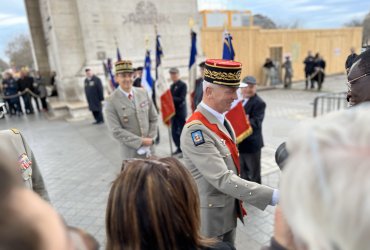 RAVIVAGE DE LA FLAMME SOUS L'ARC DE TRIOMPHE - 20 MARS 2023