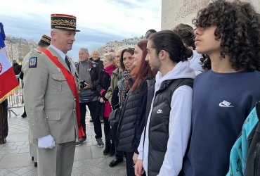 RAVIVAGE DE LA FLAMME SOUS L'ARC DE TRIOMPHE - 20 MARS 2023