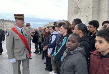 RAVIVAGE DE LA FLAMME SOUS L'ARC DE TRIOMPHE - 20 MARS 2023