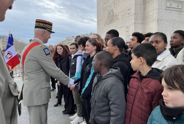 RAVIVAGE DE LA FLAMME SOUS L'ARC DE TRIOMPHE - 20 MARS 2023