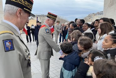 RAVIVAGE DE LA FLAMME SOUS L'ARC DE TRIOMPHE - 20 MARS 2023