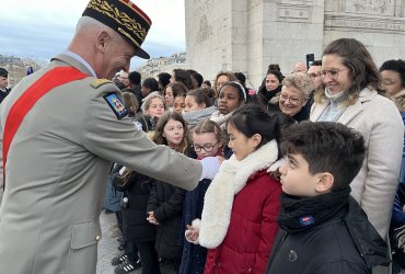 RAVIVAGE DE LA FLAMME SOUS L'ARC DE TRIOMPHE - 20 MARS 2023