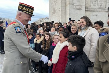 RAVIVAGE DE LA FLAMME SOUS L'ARC DE TRIOMPHE - 20 MARS 2023