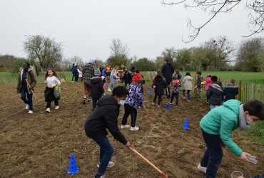 DU BLÉ AU PAIN : LE SEMIS AVEC LES ENFANTS DES CENTRES DE LOISIRS