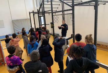 VISITE PAR LES ENFANTS DES ÉCOLES DE LA CASERNE DES POMPIERS