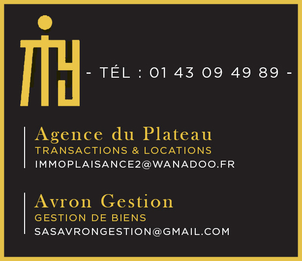 AVRON GESTION AGENCE DU PLATEAU