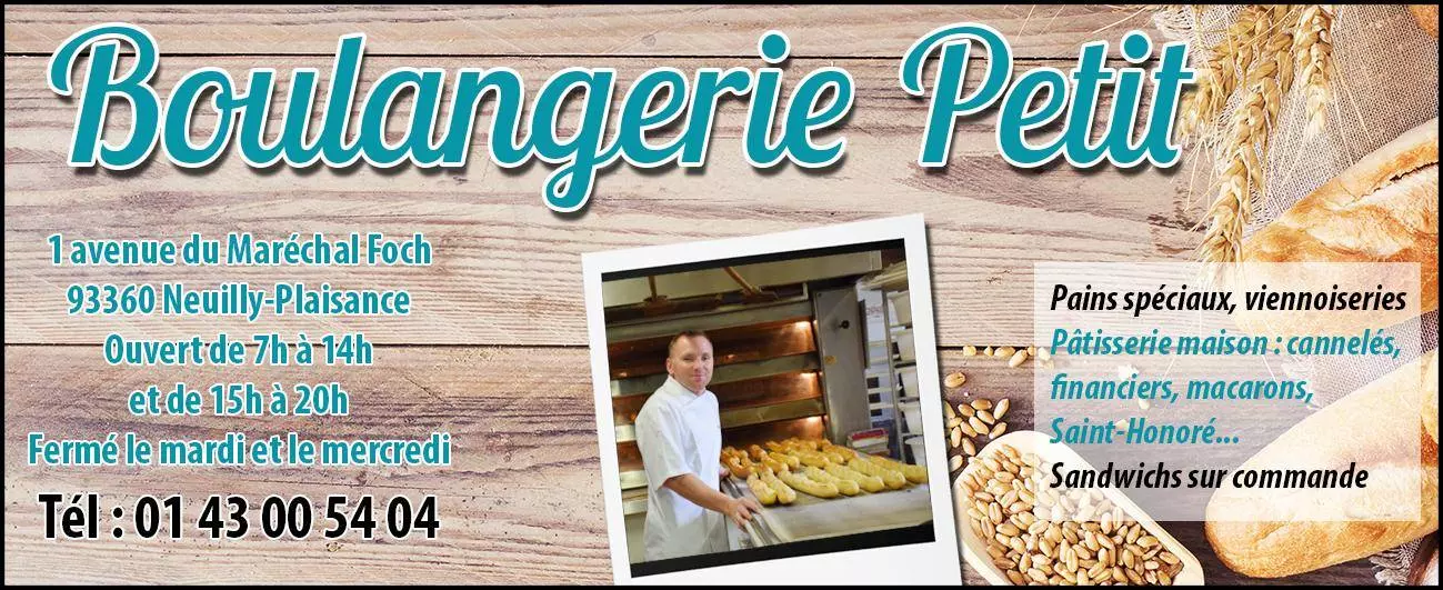 Boulangeries Pâtisseries Boulangerie Petit Ville de NeuillyPlaisance