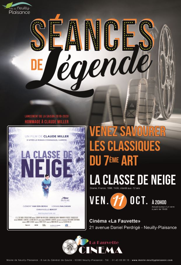 Le 7ème art et le Cinéma 'La Fauvette' Séances de légende Ville de